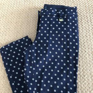 Nautica Blue with White Flower Bud Dress Pants